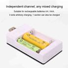 USB 3-Slot Battery Charger Universal Charger For Toys With AA / AAA Rechargeable Batteries - 3