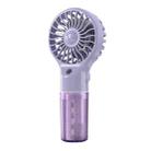 USB Rechargeable Handheld Misting Fan Portable Hydration Electrical Fan(Purple) - 1