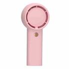 Mini Turbo Handheld Electrical Fan Portable USB Rechargeable Small Fan(Pink) - 1