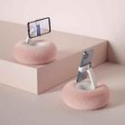 Pillow Phone Tablet Rotating Holder Lazy Desktop Bed Live Stand, Color: Single Axis Clip-Pink - 1