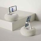 Pillow Phone Tablet Rotating Holder Lazy Desktop Bed Live Stand, Color: Single Axis Clip-Beige - 1