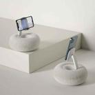 Pillow Phone Tablet Rotating Holder Lazy Desktop Bed Live Stand, Color: Single Axis Rack-Beige - 1