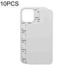 For iPhone 15 Pro 10PCS 2D Blank Sublimation Phone Case(Transparent) - 1