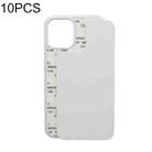 For iPhone 15 10PCS 2D Blank Sublimation Phone Case(Transparent) - 1