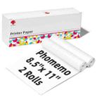 Phomemo 2 Rolls Letter Thermal Paper Use With M08F Printer Holder - 1
