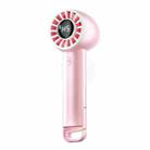 USB Charging Digital Display Handheld Turbo Fan Portable Foldable Buckle Small Fan(Pink) - 1