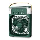 Five-hole Spray Small Fan Humidifier Air Conditioner With LED Night Light(Green) - 1