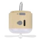 Outdoor Camping Tent Hanging Ambient Light Magnetic Spray Humidification Fan(Khaki) - 1