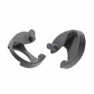 For Apple Vision Pro 1pair Dual Headwear Strap Buckle Knitting Use Accessories(Black) - 1