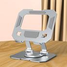 Metal Cooling Tablet Stand Rotatable Adjustable Base Support(Silver) - 1