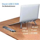 6 Ports USB-C/Type-C HUB Docking Station Laptop Stand Holder - 2