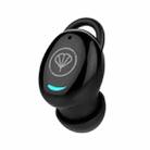YX12 Single Ear Invisible Bluetooth Earphone Mini Sleep Stereo Wireless Earphones(Black) - 1