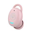 YX12 Single Ear Invisible Bluetooth Earphone Mini Sleep Stereo Wireless Earphones(Pink) - 1