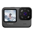 VIRAN V9 4K Dual Color Screen Diving Anti-Shake Action Camera Outdoor Cycling Travel Recorder(Square) - 1