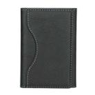 Tri-fold Magnetic Leather Wallet Card Holder for iPhone 15/14/13/12 Series(Black) - 1