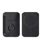 Magsafe Card Holder with Ring Elastic Wallet For iPhone 15/14/13/12 Series(Black) - 1