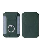 Magsafe Card Holder with Ring Elastic Wallet For iPhone 15/14/13/12 Series(Dark Night Green) - 1