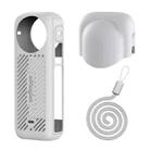 For Insta360 X4 AMagisn Silicone Protective Cover Body Case + Lens Cover Gray - 1