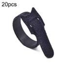 20pcs Nylon Fixed Packing Tying Strap Data Cable Storage Bundle, Model: 10 x 150mm Black - 1