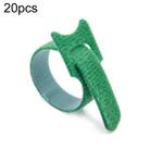 20pcs Nylon Fixed Packing Tying Strap Data Cable Storage Bundle, Model: 12 x 150mm Green - 1