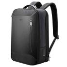 Bopai 61-19011 Large Capacity Waterproof Travel Laptop Backpack With USB+Type-C Port(Black) - 1