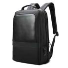 Bopai 61-26111 Large Capacity Business Commuter Laptop Backpack With USB+Type-C Port(Black) - 1