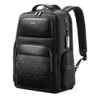 Bopai 61-91911 Large Capacity Business Waterproof Laptop Backpack With USB+Type-C Port(Black) - 1