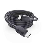 ANKER A81C6 1.8m 5A 240W Dual Type-C Cell Phone Laptop PD Fast Charging Cable(Black) - 1