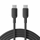 ANKER A81E1 0.9m 60W Dual Type-C Data Cell Phone Dual Head Fast Charging Cable(Black) - 1