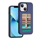 For iPhone 13 NFC Four-Color E-ink Screen DIY Phone Case(Blue) - 1