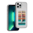 For iPhone 13 Pro NFC Four-Color E-ink Screen DIY Phone Case(Gray) - 1