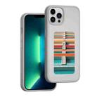 For iPhone 13 Pro Max NFC Four-Color E-ink Screen DIY Phone Case(Gray) - 1