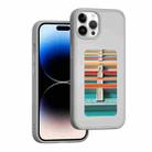 For iPhone 14 Pro NFC Four-Color E-ink Screen DIY Phone Case(Gray) - 1