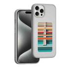 For iPhone 15 Pro NFC Four-Color E-ink Screen DIY Phone Case(Gray) - 1