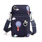 Crossbody Mobile Phone Bag Vertical Wallet Wrist Pouch With Arm Band for Women, Style: Blue Balloon  - 1