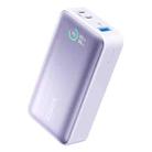 ANKER A1256 10000mAh 30W Dual Type-C+USB Ports Mobile Power With Screen Display(Purple) - 1