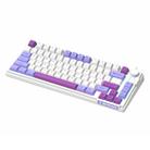 XUNSVFOX K81 Laptop Gaming Office Wired Illuminated Keyboard(Violet) - 1