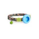For AirTag Pet Collar Holder Print Design Case with Bell and Safety Buckle, Style: Camouflage Forest - 1