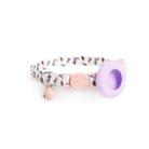 For AirTag Pet Collar Holder Print Design Case with Bell and Safety Buckle, Style: Pineapple Parrot - 1