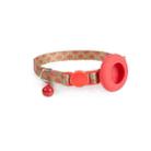 For AirTag Pet Collar Holder Print Design Case with Bell and Safety Buckle, Style: Red Geometry - 1