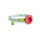 For AirTag Pet Collar Holder Print Design Case with Bell and Safety Buckle, Style: Green Jungle - 1