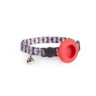 For AirTag Pet Collar Holder Print Design Case with Bell and Safety Buckle, Style: Mirror Flower - 1