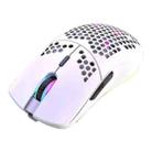 XUNSVFOX XYH80 Hollow Hole Rechargeable Wireless Gaming Mouse RGB Light Computer Office Mouse(White) - 1