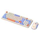 XUNSVFOX K820 Wired Gaming Mechanical Feeling 94 Keys Keyboard And Mouse Set(Lake Blue) - 1