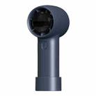 Outdoor Handheld Turbine Digital Display 100-Speed High-Speed Mini Fan, Color: Navy Blue - 1