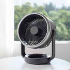 Air Circulating Fan USB Charging Desktop Quiet Fan(Dark Gray) - 1