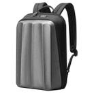 Bopai 61-122579 Large Capacity Hard Shell Password Lock Waterproof Business Laptop Backpack(Grey) - 1