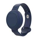 For Airtag Watch Strap Locator Silicone Cover Anti-lost Device Waterproof Protective Case(Deep Blue) - 1