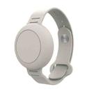 For Airtag Watch Strap Locator Silicone Cover Anti-lost Device Waterproof Protective Case(Starlight) - 1