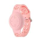 For Airtag Cat Claw Watch Strap Positioner Protective Cover Anti-lost Device Waterproof Case(Pink) - 1